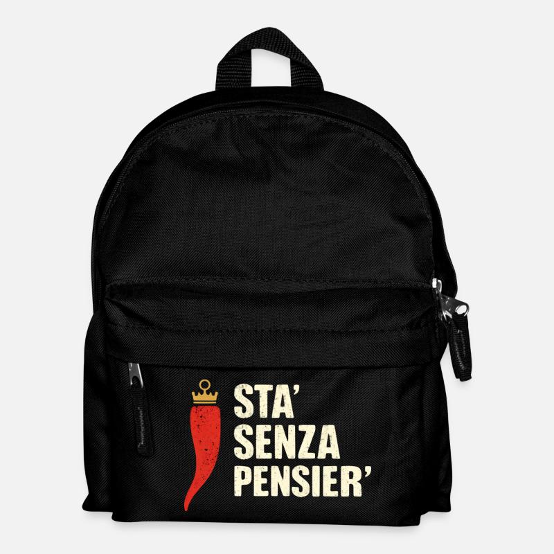 Er denkt nicht darüber nach. - Kinder Rucksack - Schwarz