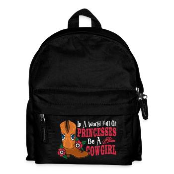 In a World Full of Princesses Be a - Kids' Backpack - black - Front