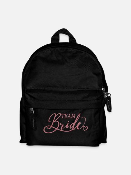 Team Braut, Bachelorette Junggesellinnenabschied - Kinder Rucksack - Schwarz
