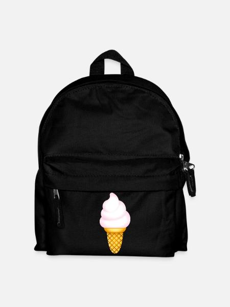 Smiley Icecream - Kinder Rucksack - Schwarz