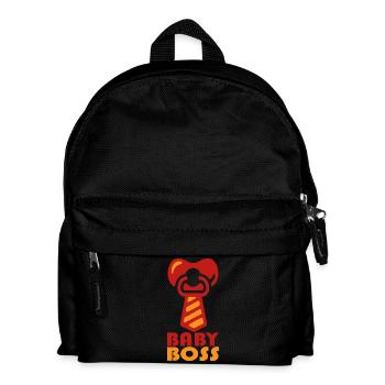 baby boss- Baby Boss Costume Motto Party Baby - Kids' Backpack - black - Front