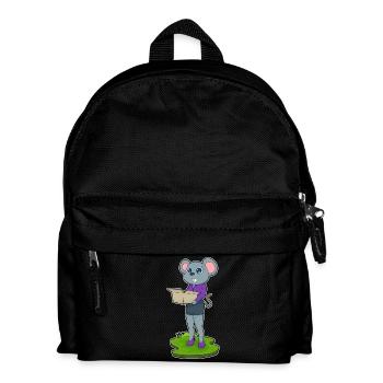 Maus Sekretärin Karton Büro - Kinder Rucksack - Schwarz - Vorne