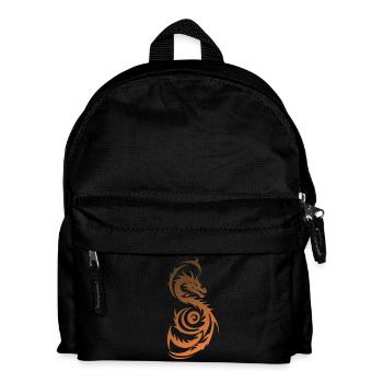 Dragon Fantastique Tribal Orange - Sac à dos Enfant - noir - Devant
