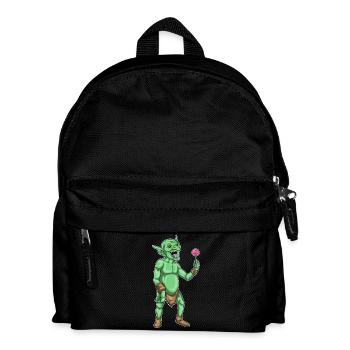Kobold Halloween Lutscher - Kinder Rucksack - Schwarz - Vorne