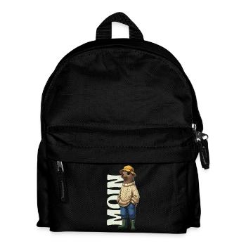 Moin Seehund - Nordsee Fischer Design - Kinder Rucksack - Schwarz - Vorne