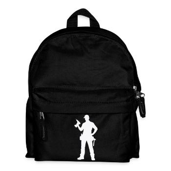 Silhouette d’artisan avec outils - Sac à dos Enfant - noir - Devant