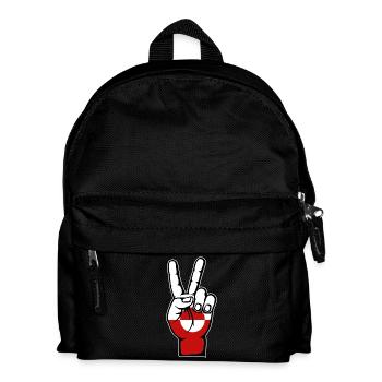 Symbole de paix du drapeau du Groenland utilisé - Sac à dos Enfant - noir - Devant