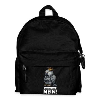Avant que vous ne demandiez : pas de perroquet gris d’Afrique, perroquet, perroquet, perroquet, perroquet - Sac à dos Enfant - noir - Devant