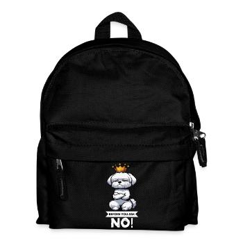 Before You Ask Malteser Malteserbesitzer Maltese - Kinder Rucksack - Schwarz - Vorne