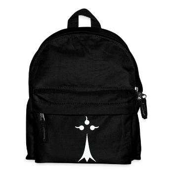 Hermine minimaliste blanche - Sac à dos Enfant - noir - Devant