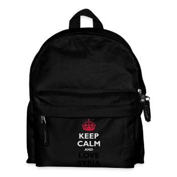 Keep Calm & Love Syria - Kids' Backpack - black - Front