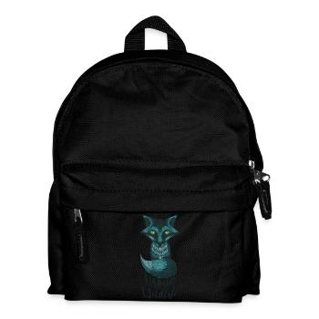 urban wildlife blau - Kinder Rucksack - Schwarz - Vorne