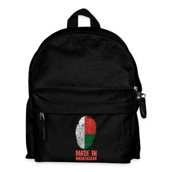Made In Madagaskar / Madagasikara / Madagascar - Kinder Rucksack - Schwarz - Vorne