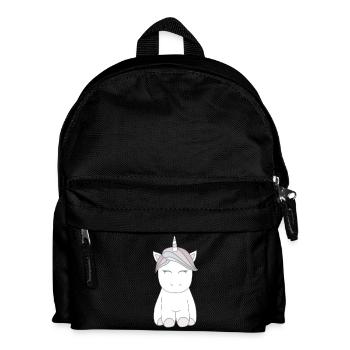 Einhorn - Kinder Rucksack - Schwarz - Vorne