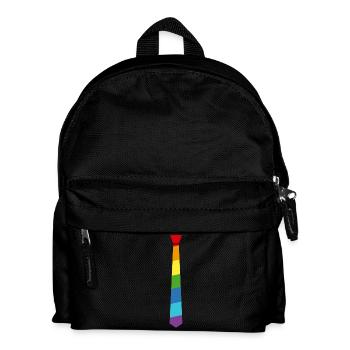 Rainbow Tie - Flag - Flag - Gay Pride - Kids' Backpack - black - Front