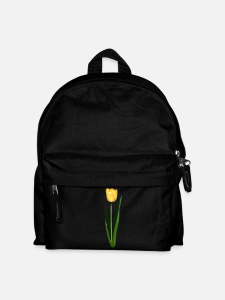 tulipe jaune - Sac à dos Enfant - noir