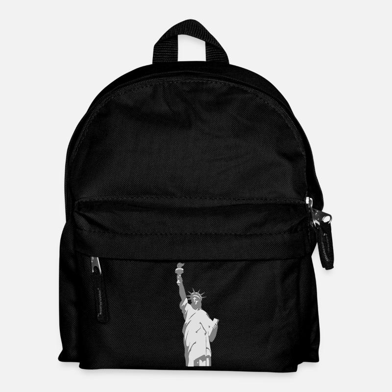 Freiheitsstatue - Kinder Rucksack - Schwarz