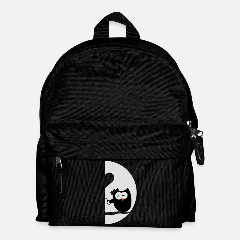 Hiboux gauche - Saint Valentin - Sac à dos Enfant - noir