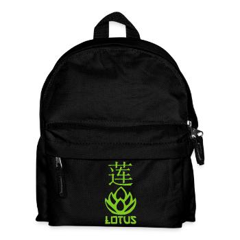 Lotus vert et Asie - Sac à dos Enfant - noir - Devant