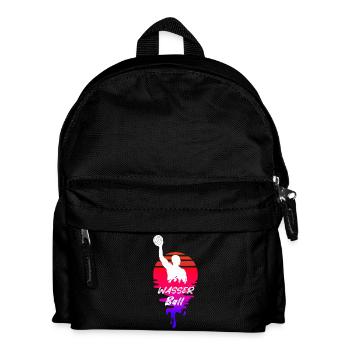 Wasserballer Wasserpolo Sunset - Kinder Rucksack - Schwarz - Vorne
