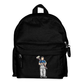 Kleiner Maler - Kinder Rucksack - Schwarz - Vorne