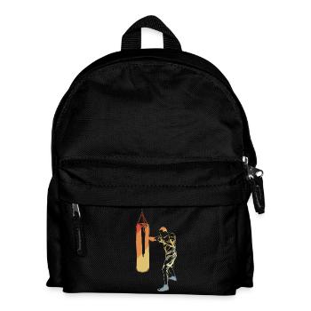 Croquis de boxe vintage - Sac à dos Enfant - noir - Devant