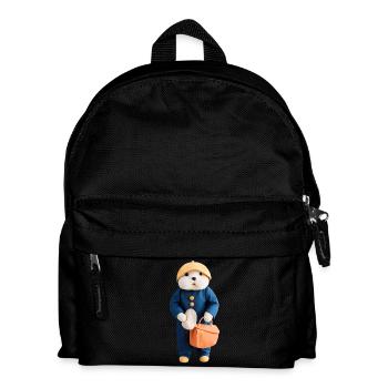 Erdmännchen - Kinder Rucksack - Schwarz - Vorne