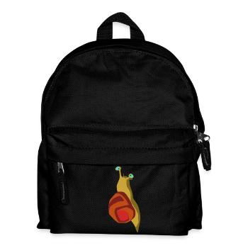 Schnecken-Rouge - Kinder Rucksack - Schwarz - Vorne