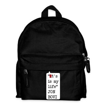 C’est ma vie – design drôle de fausse phrase - Sac à dos Enfant - noir - Devant