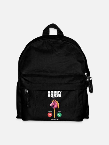Hobby Horse ruft dich - Kinder Rucksack - Schwarz