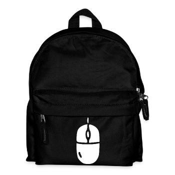 Computer Maus Büro Geschenk - Kinder Rucksack - Schwarz - Vorne