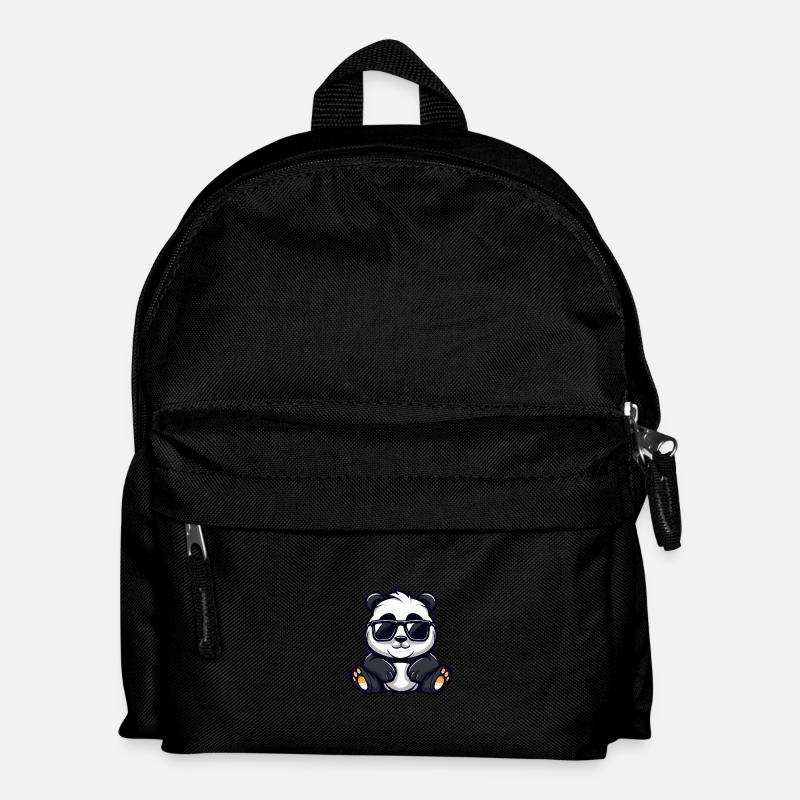 Panda Cool Animal - Kids' Backpack - black