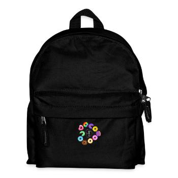 Ich liebe Donuts - Kinder Rucksack - Schwarz - Vorne
