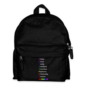 Autismus - Kinder Rucksack - Schwarz - Vorne