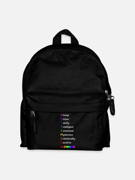 Autismus - Kinder Rucksack - Schwarz