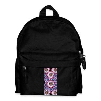 Colorful flowers - Kids' Backpack - black - Front