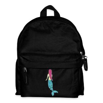 meerjungfrau impressionismus - Kinder Rucksack - Schwarz - Vorne
