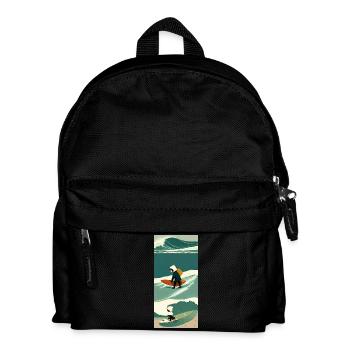 Surfeur Solitaire en Tempête - Sac à dos Enfant - noir - Devant