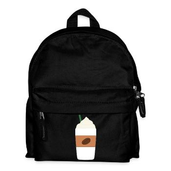 coffee latte - Kids' Backpack - black - Front