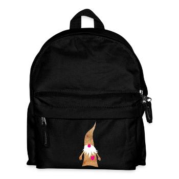 Cœur de bois de nains Chapeau de nain des bois Châsquette rose de Noël - Sac à dos Enfant - noir - Devant
