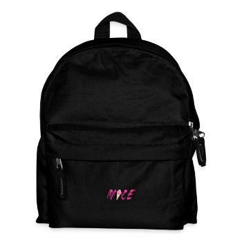 pink Himbeere Erdbeere Eis Eiswaffel nice schön - Kinder Rucksack - Schwarz - Vorne