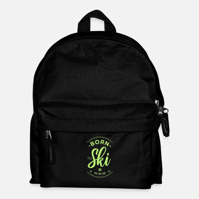 Born to ski- - Kinder Rucksack - Schwarz