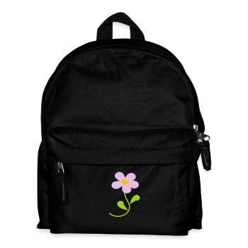 Fleur fleur pastel fleurs fleurs pastel lilas - Sac à dos Enfant - noir - Devant