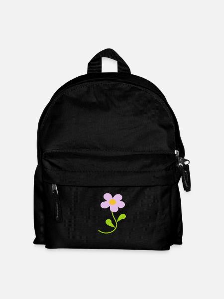 Blume pastell Blume Blumen pastell Blumen flieder - Kinder Rucksack - Schwarz