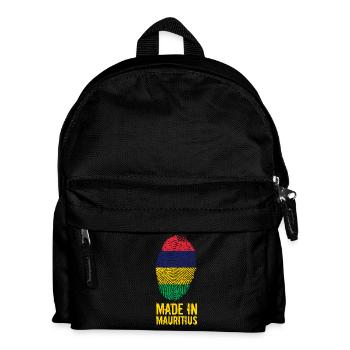 Made In Mauritius / Maurice / Moris - Kinder Rucksack - Schwarz - Vorne