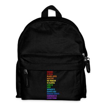 Human Rights! No one is illegal - Kids' Backpack - black - Front
