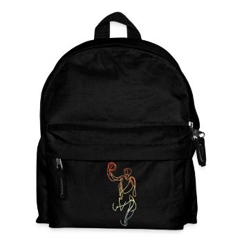 Basketball Vintage Look - Kinder Rucksack - Schwarz - Vorne