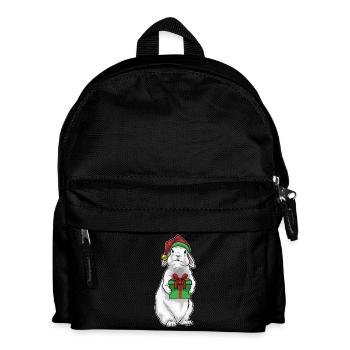 Hase Weihnachten Paket - Kinder Rucksack - Schwarz - Vorne