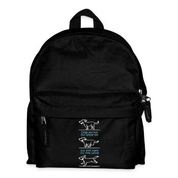 Dogs make our lives whole (dark) - Kids' Backpack - black - Front