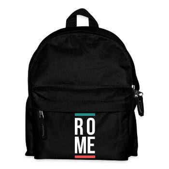 Rome City Bold Typography-Design - Kinder Rucksack - Schwarz - Vorne